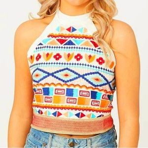 Altar’d State Aztec Halter Top